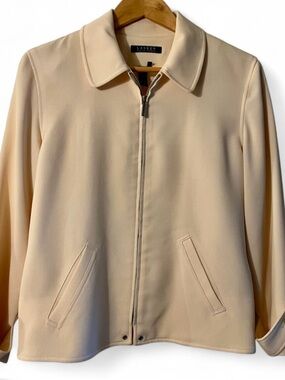 Lauren Ralph Lauren Cream Zip Blazer